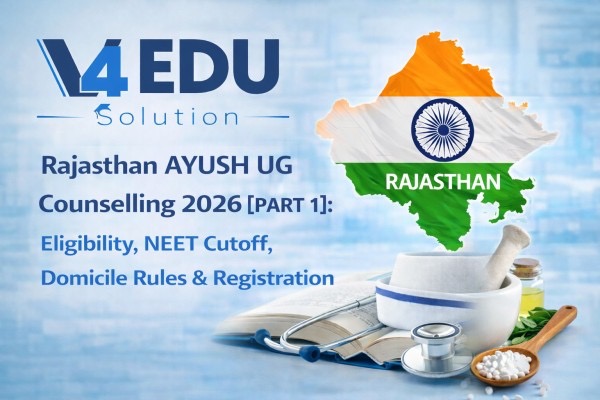 Rajasthan AYUSH UG Counselling 2026: Eligibility, NEET Cutoff, Domicile Rules & Registration