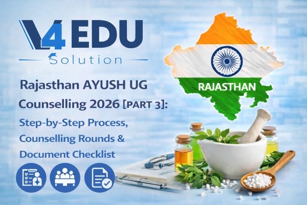 Rajasthan AYUSH UG Counselling 2026: Step-by-Step Process, Counselling Rounds & Document Checklist
