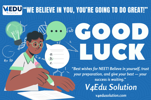 Best of Luck NEET Aspirants for NEET 2026 from V4Edu Solution