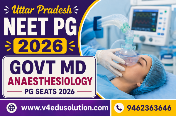 Uttar Pradesh Govt MD Anaesthesiology NEET PG Seats 2026